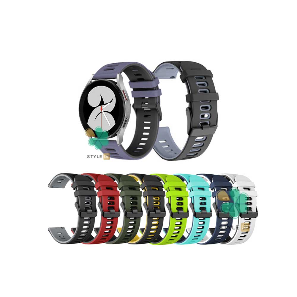 قیمت بند ساعت Two-Tone مناسب Galaxy Watch 4 دارای قفل سگکی