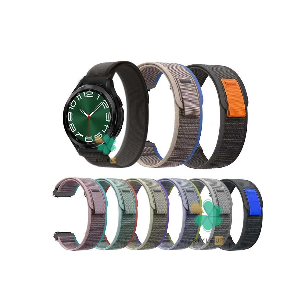 قیمت بند ساعت Trail Loop مناسب Samsung Galaxy Watch 6 Classic با ترکیب رنگ جذاب