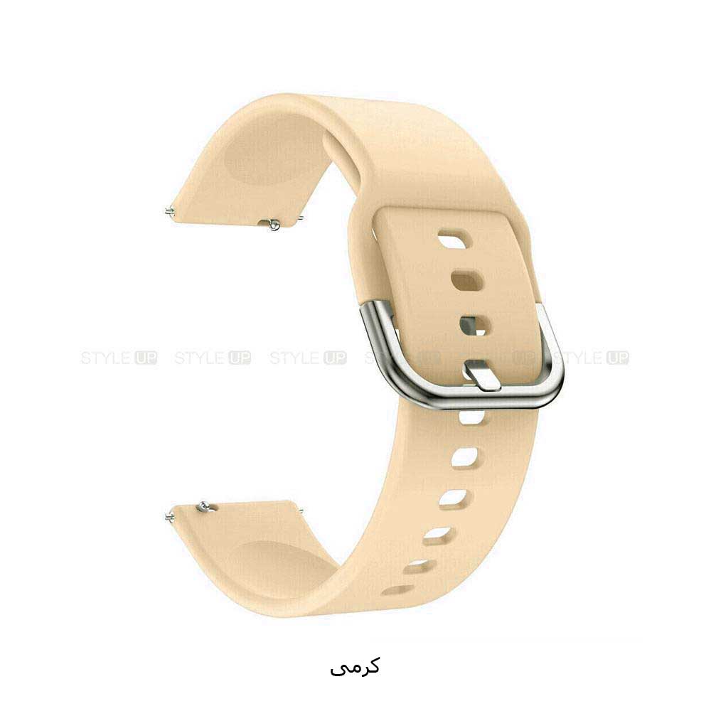 خرید بند ساعت نرم برای سامسونگ Galaxy Watch 6 Classic رنگ گلبهی مقاوم در برابر پارگی