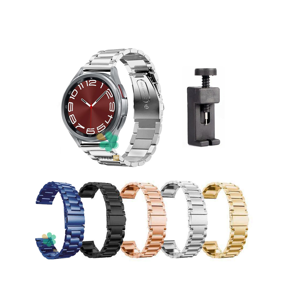 قیمت بند ساعت استیل 3Pointers مناسب Galaxy Watch 6 40/44mm نصب آسان