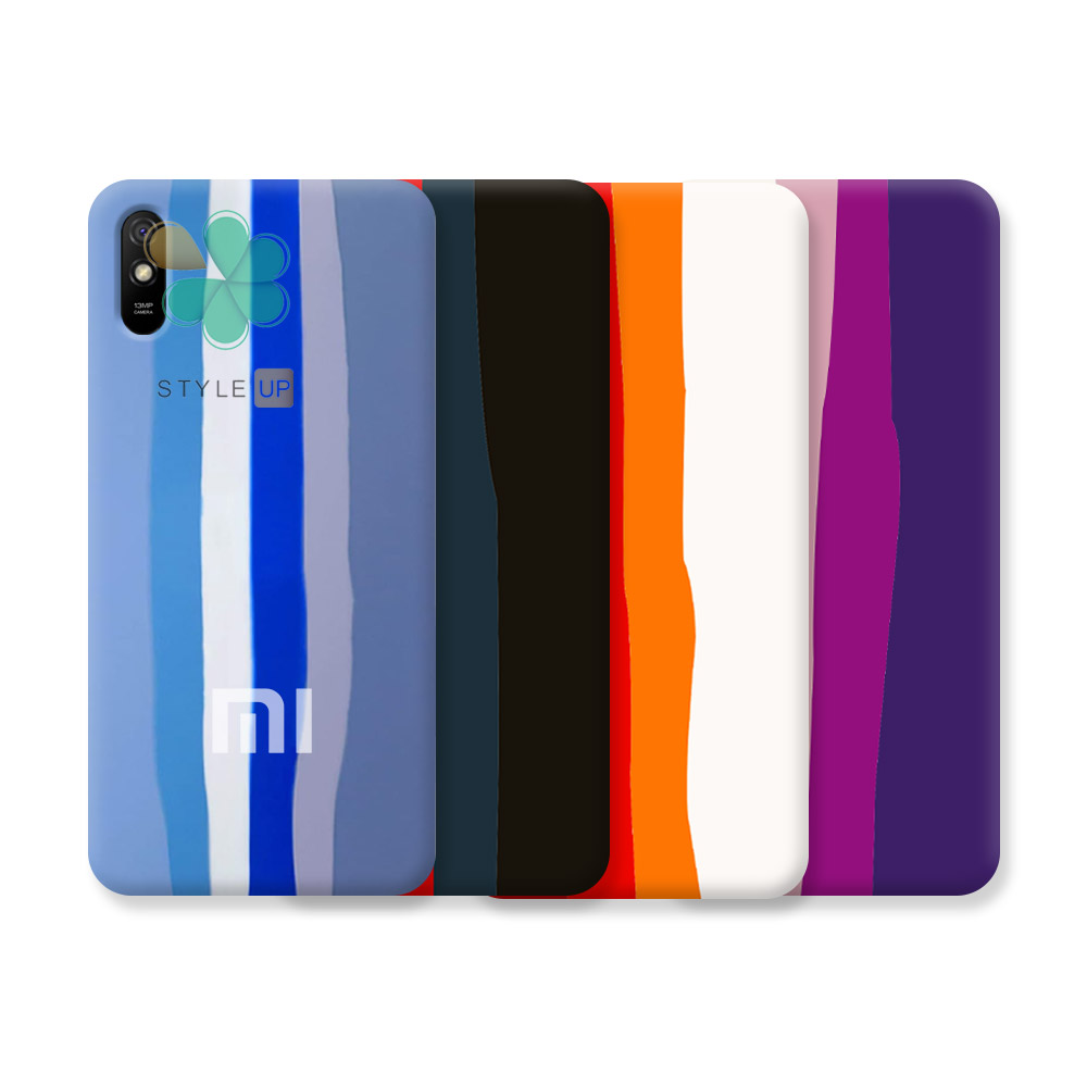 قیمت کاور گوشی سیلیکونی رنگین کمان مناسب شیائومی Redmi 9i Sport ظریف و شیک