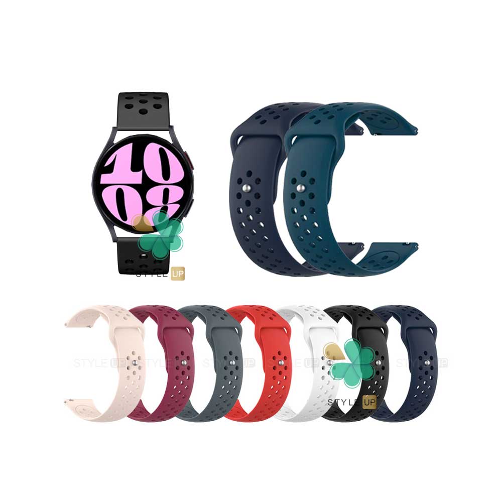 قیمت بند ساعت سیلیکونی Nike مناسب سامسونگ Galaxy Watch 6 با رنگبندی متنوع
