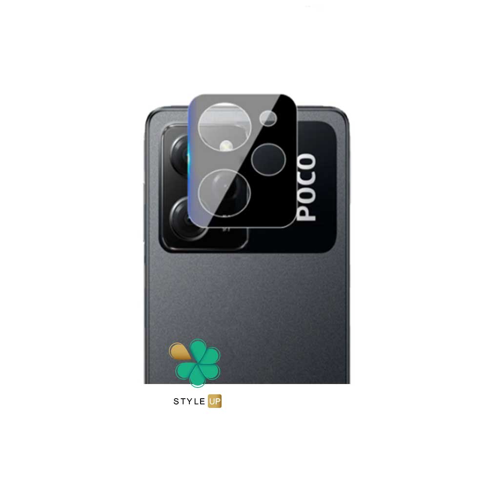 خرید گلس محافظ لنز دوربین 360 برای شیائومی پوکو ایکس 5 ضد ضربه