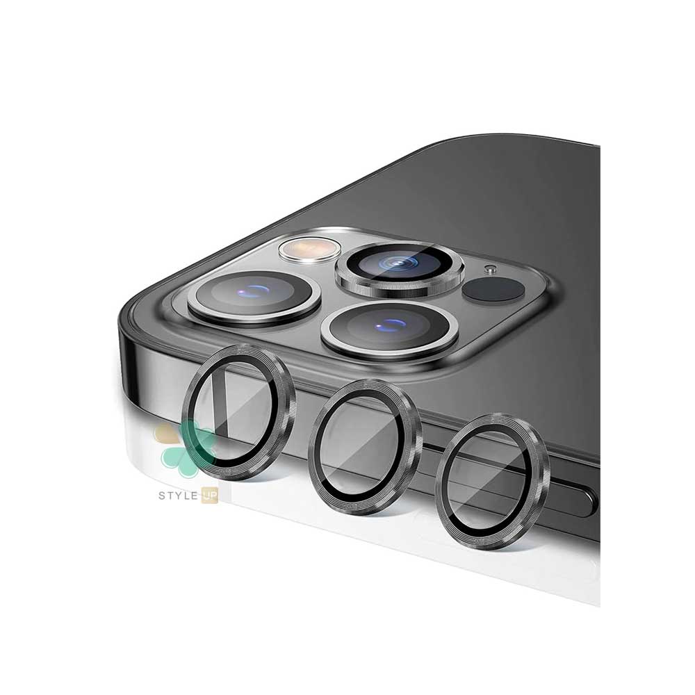 خرید گلس لنز دور فلزی برند Lito مناسب گوشی iPhone 15 Pro Max مقاوم برابر ضربه 