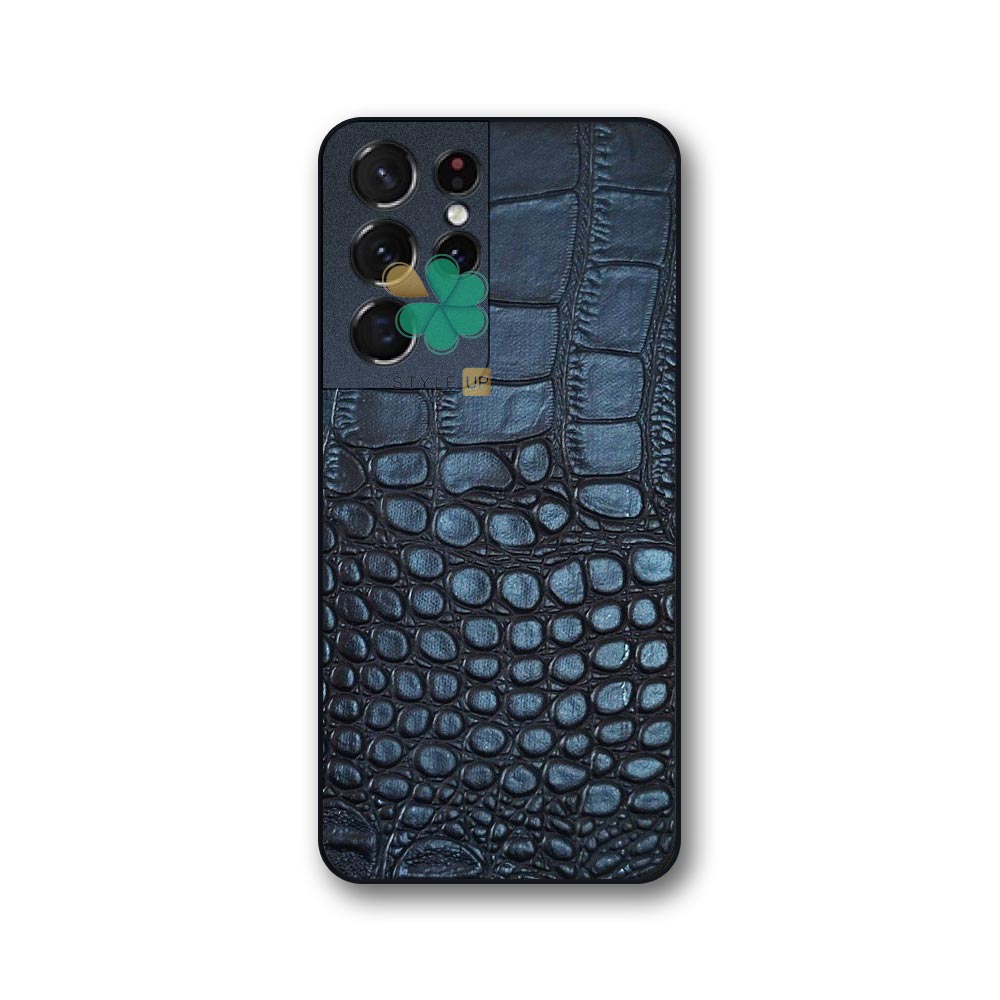 خرید کاور محافظ چرمی Crocodile Skin مخصوص گوشی S21 Ultra نرم و منعطف