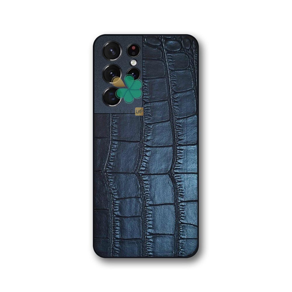 خرید کاور محافظ چرمی Crocodile Skin مخصوص گوشی S21 Ultra نرم و منعطف