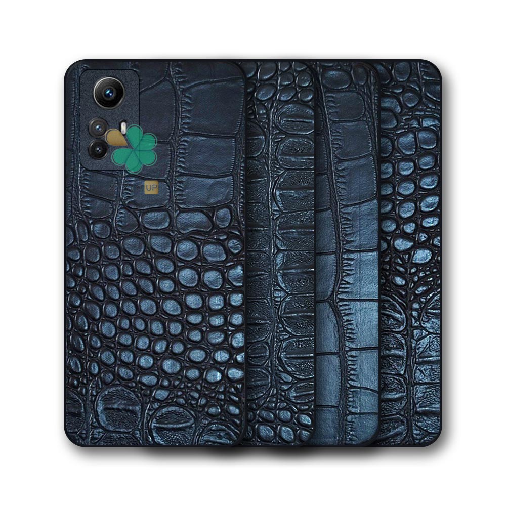 خرید قاب گوشی چرمی Crocodile Skin ویژه شیائومی Redmi Note 12S پوشش کامل بدنه 