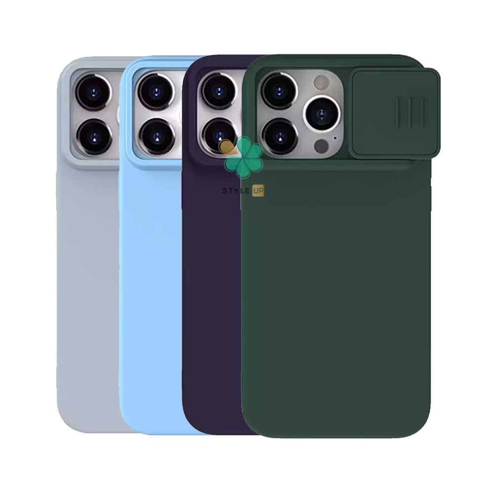 قیمت و خرید کاور گوشی سیلیکونی CamShield Silky Magsafe برند Nilkin برای iPhone 15 Pro Max با رنگبندی متنوع