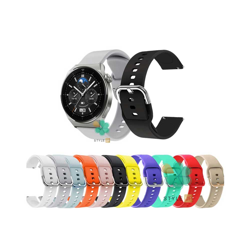 قیمت بند ساعت سیلیکونی نرم برای هواوی واچ GT 3 Pro 46mm با رنگبندی شیک و متنوع