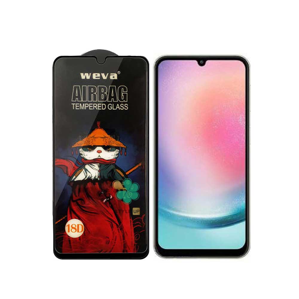 675047033-weva-18d-panda-airbag-glass-screen-protector-samsung-galaxy-a24-3 قیمت و خرید محافظ صفحه گوشی ایربگ دار برای سامسونگ Galaxy A24 عدم جذب لک و اثرانگشت