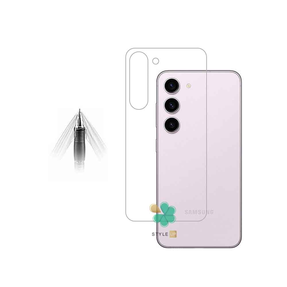 خرید برچسب محافظ گوشی نانو پشت مخصوص سامسونگ S24 شفاف و منعطف 