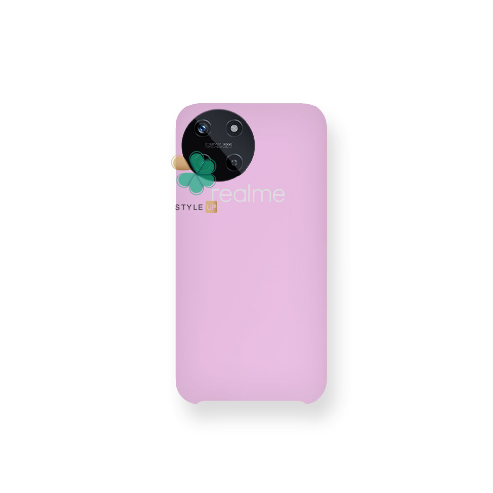 خرید قاب گوشی سیلیکونی برای Realme 11 رنگ یاسی قابل استفاده در هر موقعیتی