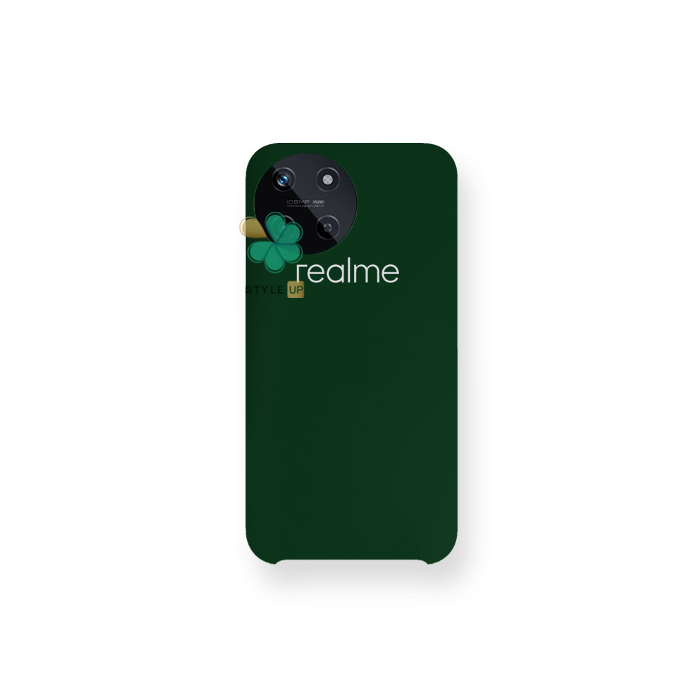 قیمت و خرید قاب گوشی سیلیکونی مناسب Realme 11 رنگ سبز ارتشی ضد لک و ضربه