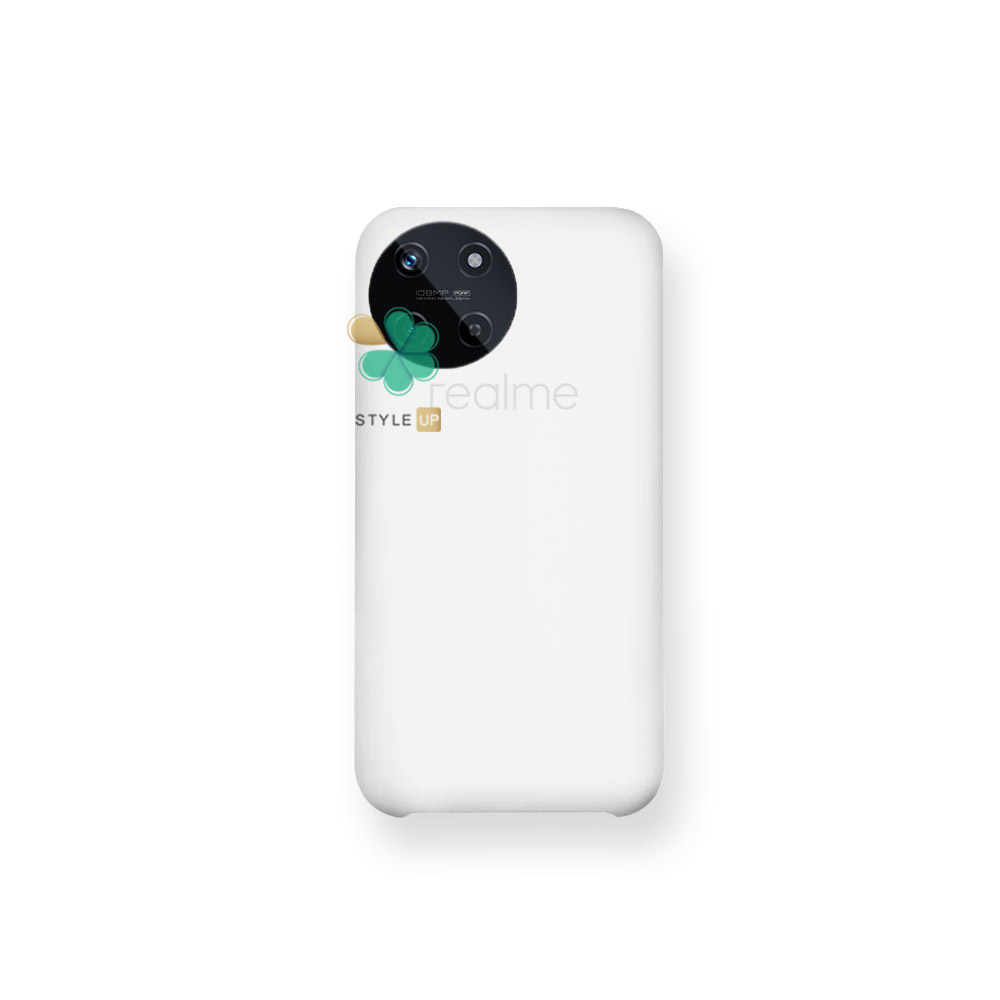 مشخصات و خرید کاور گوشی سیلیکونی مناسب Realme 11 رنگ سفید نرم و منعطف