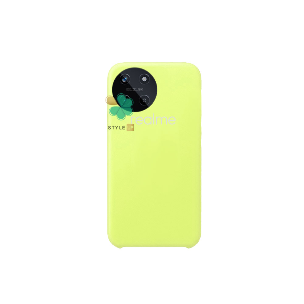 قیمت قاب محافظ سیلیکونی مناسب Realme 11 رنگ سبز فسفری نرم و خوش دست