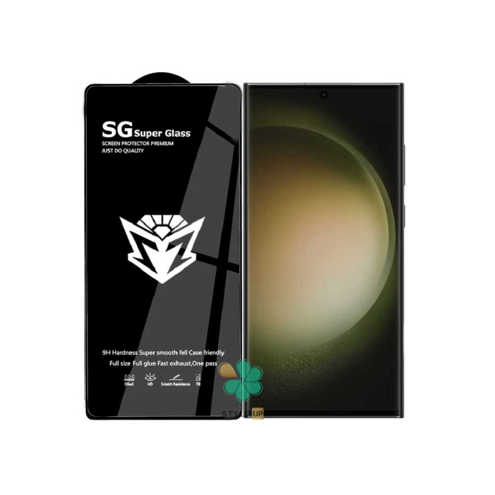 خرید گلس محافظ صفحه گوشی SG Super مخصوص S23 Ultra ضد لک و گرد