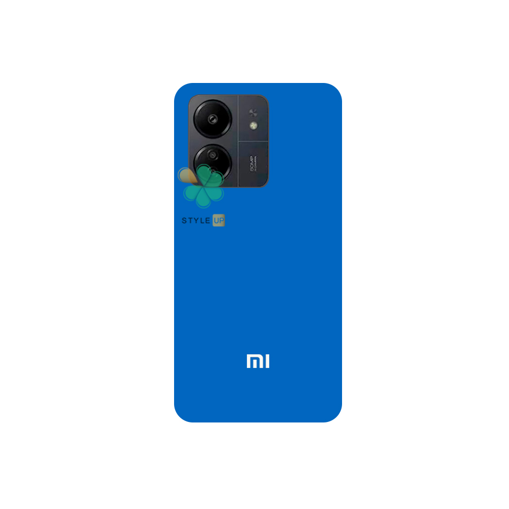 خرید کاور سیلیکونی اصل مخصوص Xiaomi Redmi 13C رنگ آبی سبک و منعطف