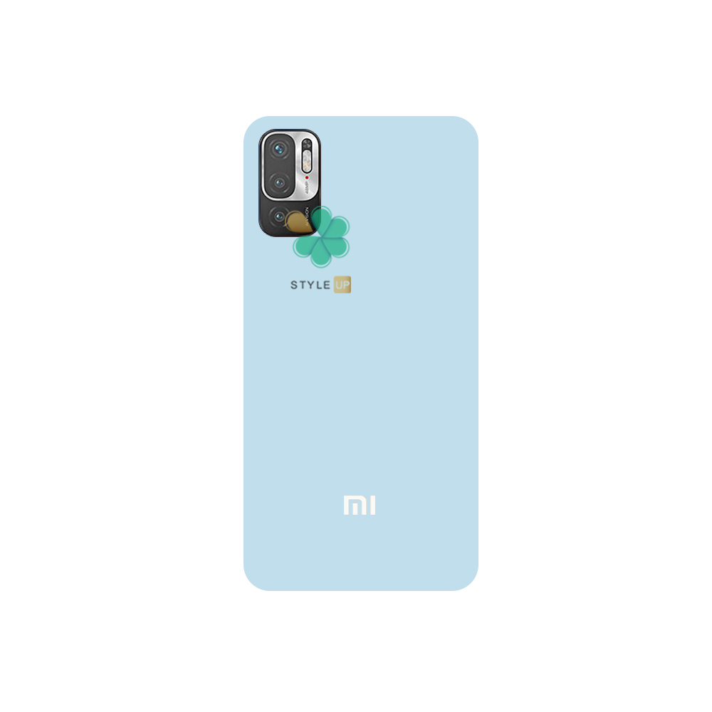 قیمت کاور گوشی سیلیکونی اصل برای Redmi Note 10T 5G رنگ آبی روشن انعطاف پذیر و نرم