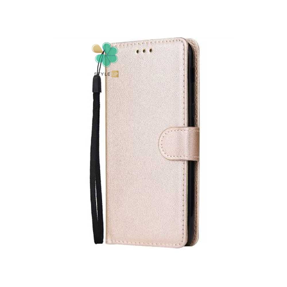 قیمت کیف گوشی چرمی مدل ایمپریال قفل دار برای سامسونگ M13 5G رنگ طلایی سبک و مقاوم