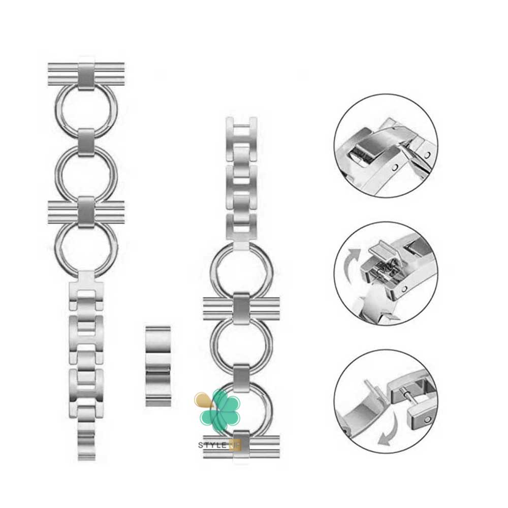 مشخصات و خرید بند ساعت فلزی Vintage برای Amazfit Bip Lite رنگ نقره ای قابل استفاده در هر موقعیتی