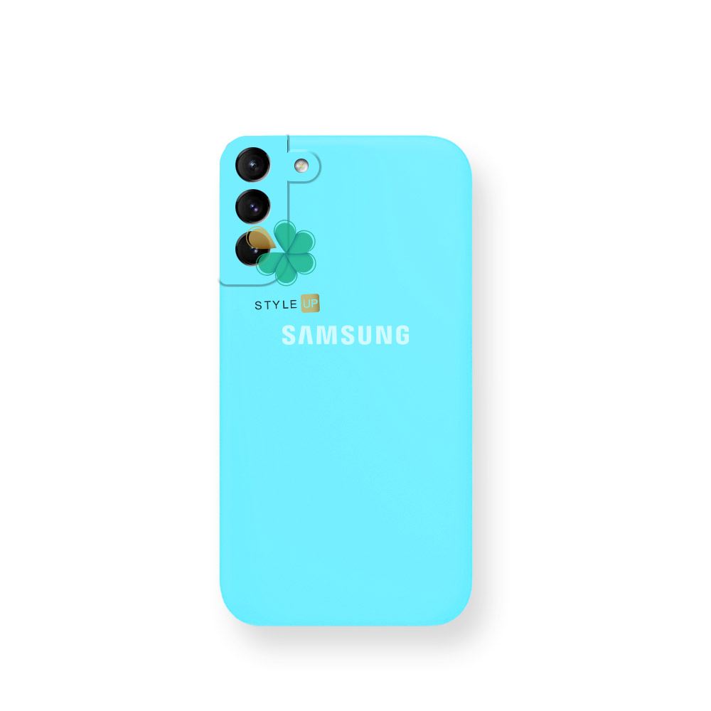 قیمت قاب گوشی سیلیکونی محافظ لنز دار مناسب Samsung S24 رنگ آبی روشن