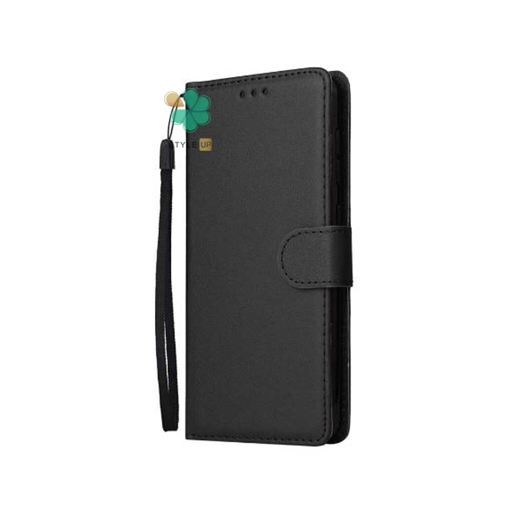 خرید کیف گوشی چرمی مدل ایمپریال قفل دار مخصوص سامسونگ گلکسی A04e رنگ مشکی خوش دست و شیک