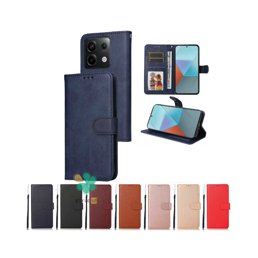 قیمت کیف کلاسوری چرمی مدل ایمپریال قفل دار مناسب شیائومی Redmi Note 13 با رنگبندی متنوع