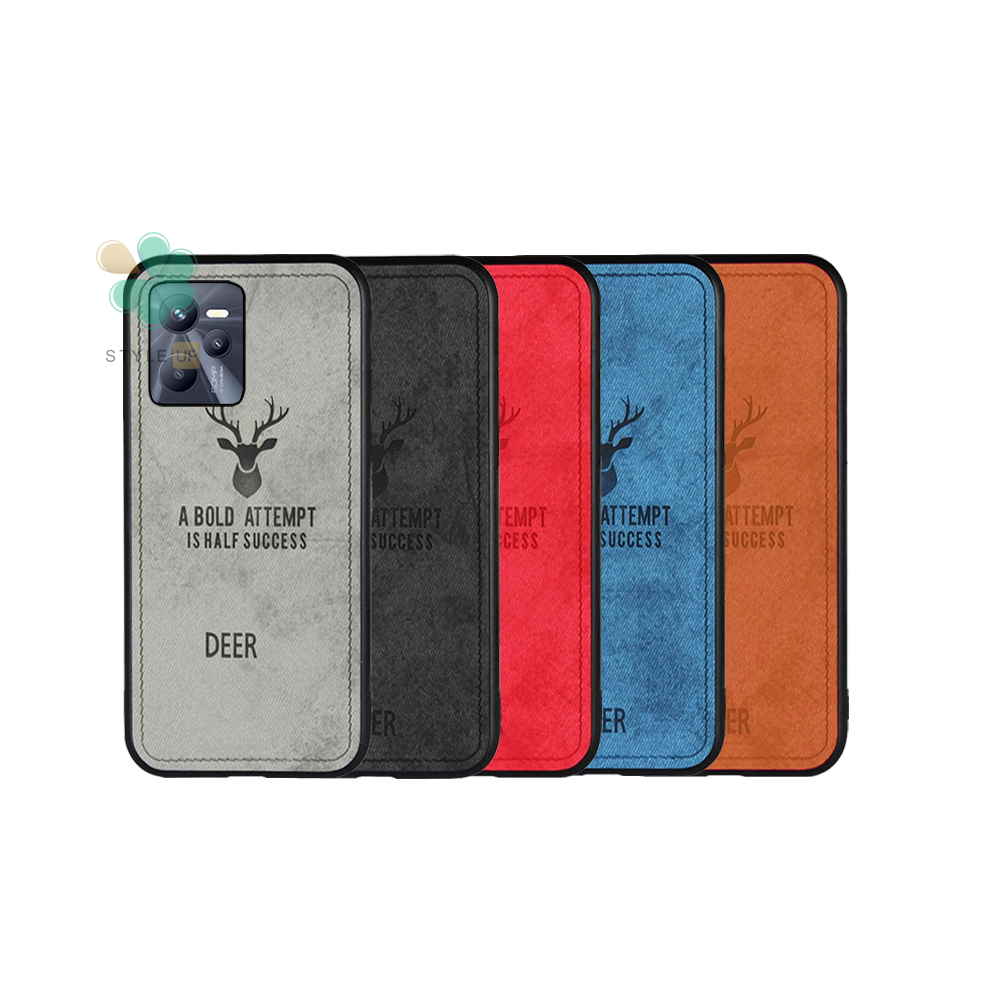 خرید کاور گوشی پارچه ای گوزن مناسب Realme C35 در انواع رنگبندی