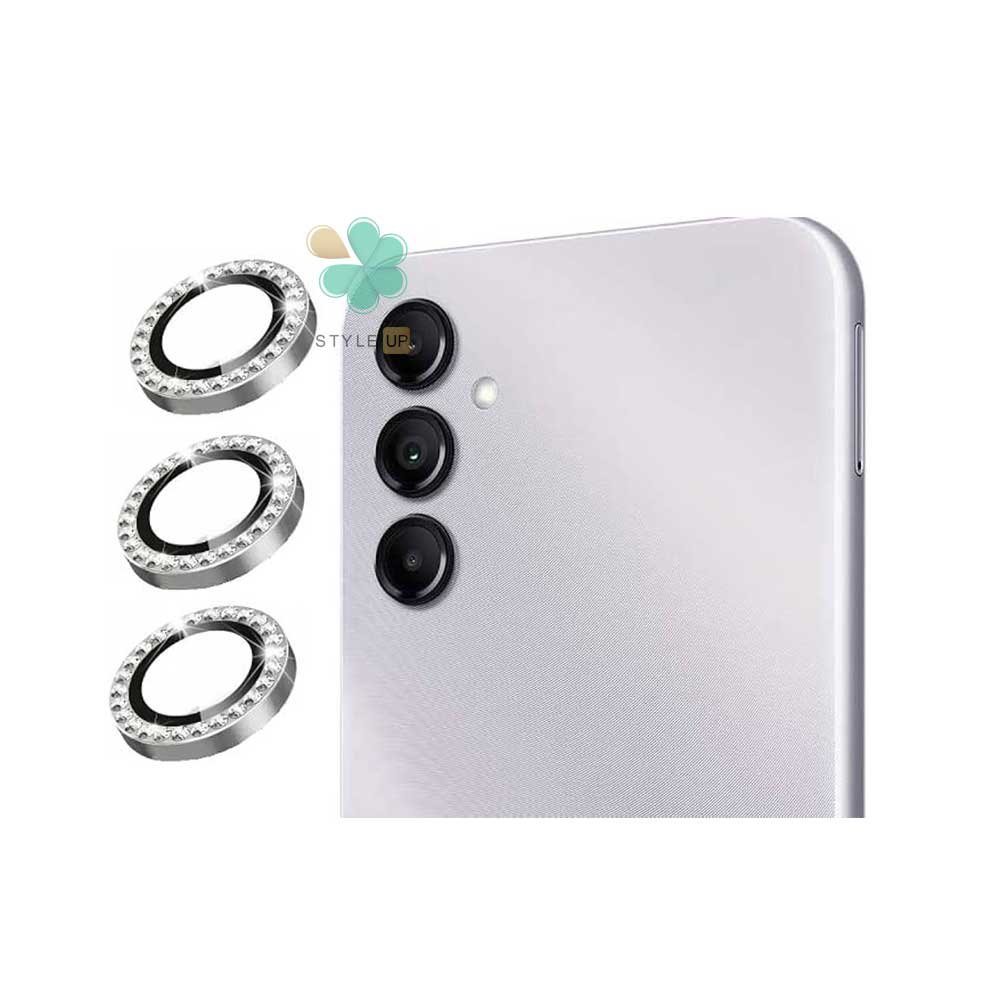 675073738-shiny-crystal-camera-lens-protector-cover-samsung-galaxy-s23-fe (11) قیمت محافظ لنز گوشی نگین دار مناسب سامسونگ Galaxy S23 FE با رنگ نقره ای