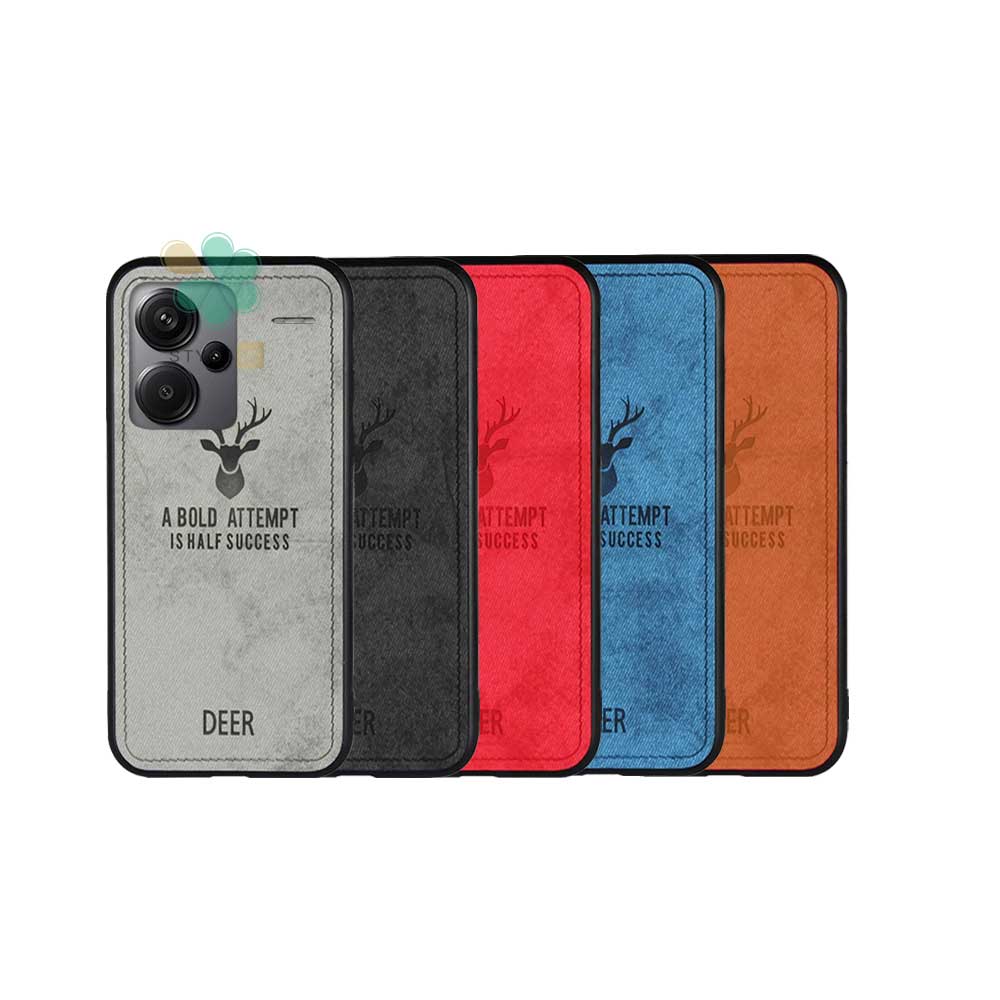 خرید کاور گوشی پارچه ای گوزن مناسب Xiaomi Redmi Note 13 Pro Plus در انواع رنگبندی