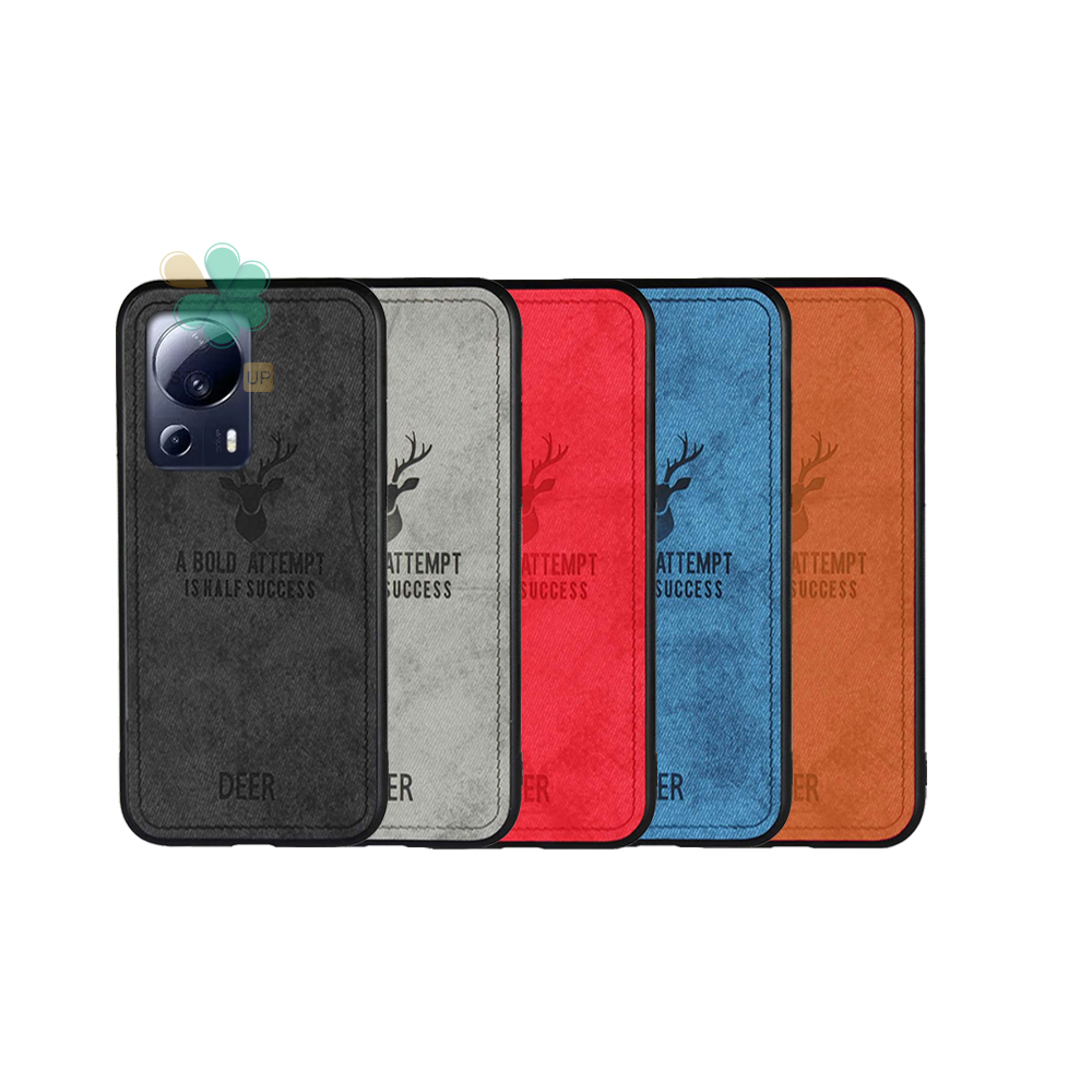 خرید کاور گوشی پارچه ای گوزن مناسب Xiaomi 13 Lite در انواع رنگبندی