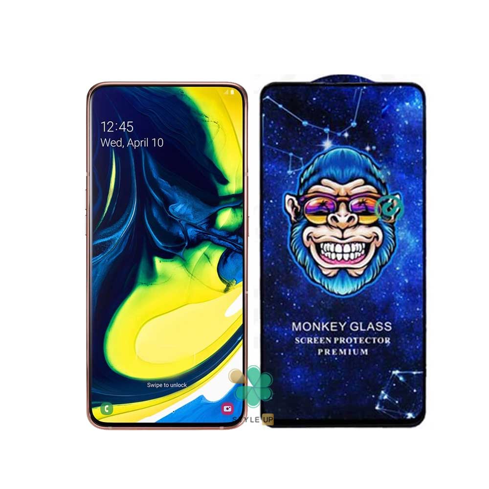 خرید گلس گوشی پرمیوم برند Monkey مناسب سامسونگ Galaxy A80 A90 بادوام و مقاوم