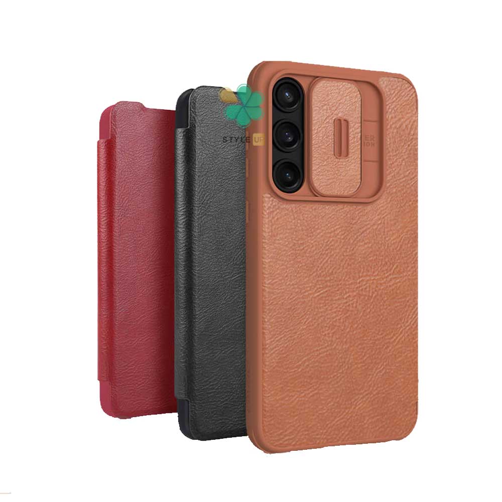 675136975-nillkin-qin-pro-series-leather-case-samsung-galaxy-a55-7 قیمت خرید کیف گوشی چرم نیلکین Qin Pro مناسب A55 عدم لغزش از دست