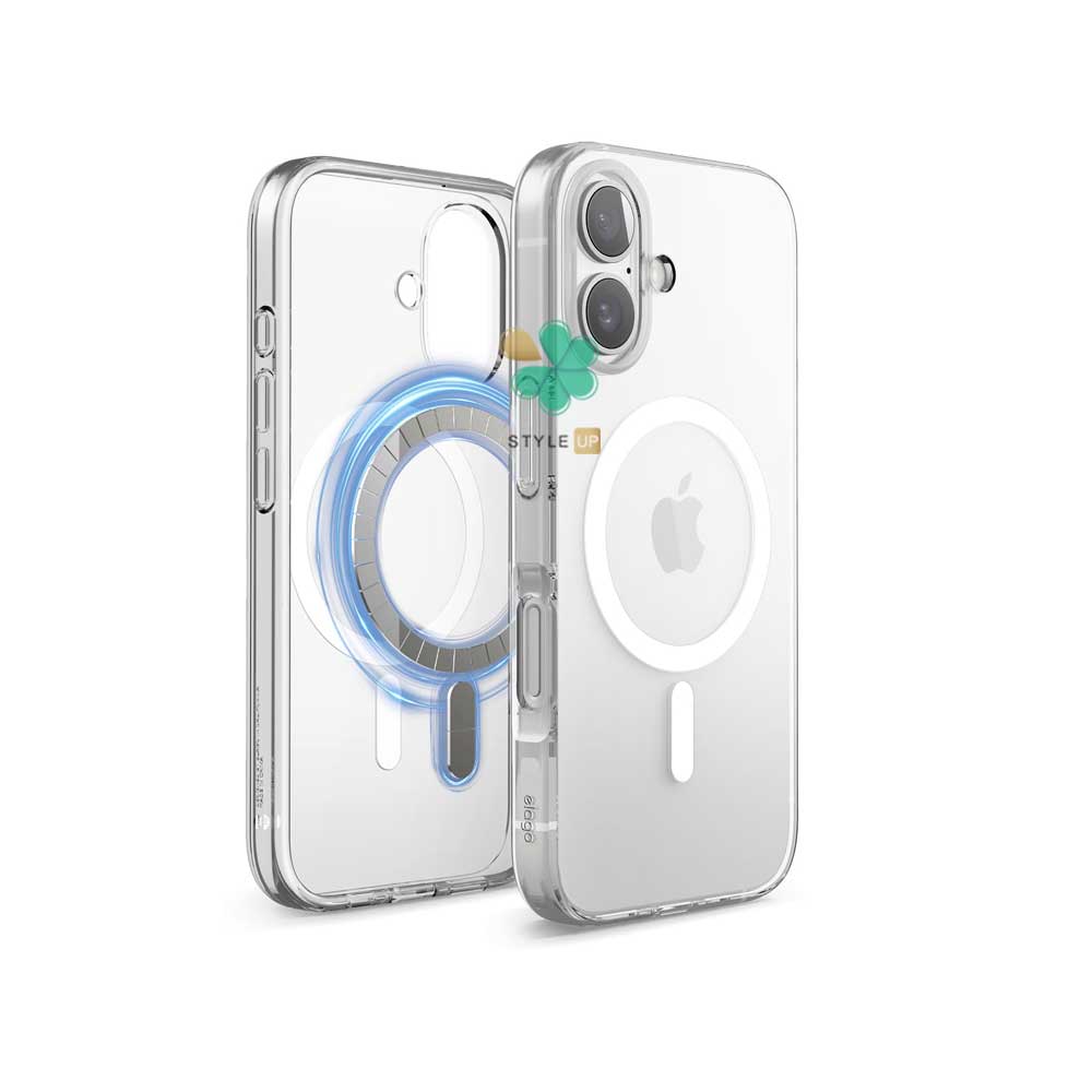 675155730-shockproof-magsafe-transparent-pc-cover-apple-iphone-16 خرید و قیمت کاور شفاف مگ سیف دار برای اپل iPhone 16 عدم جذب لک و گرد