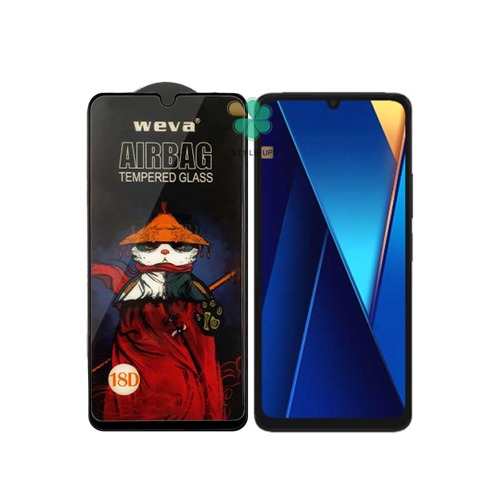 675159878-weva-18d-panda-airbag-glass-screen-protector-xiaomi-poco-c65 خرید گلس گوشی ایربگ دار مناسب Xiaomi Poco C65 بادوام و شفاف