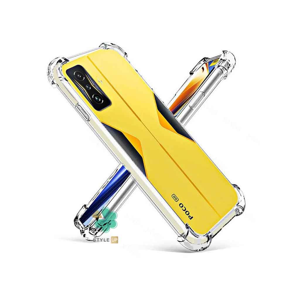675160061 Shockproof Airbag Clear Tpu Cover Case Xiaomi Poco F4 GT-1 قیمت و بررسی کاور گوشی ژله ای کپسول دار مناسب شیائومی Poco F4 GT - شیک و خوشدست