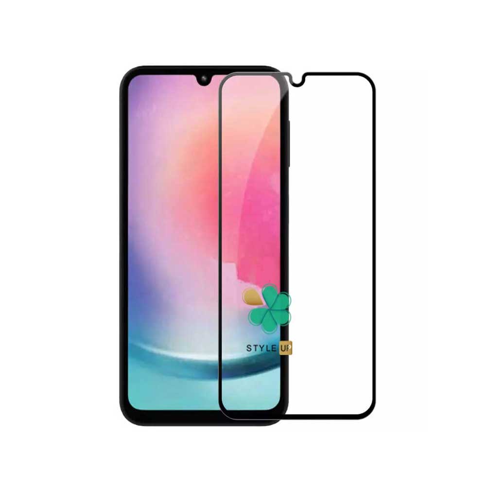خرید و مشخصات گلس گوشی تمام صفحه مخصوص Samsung A24 - مقاوم دربرابر ضربه