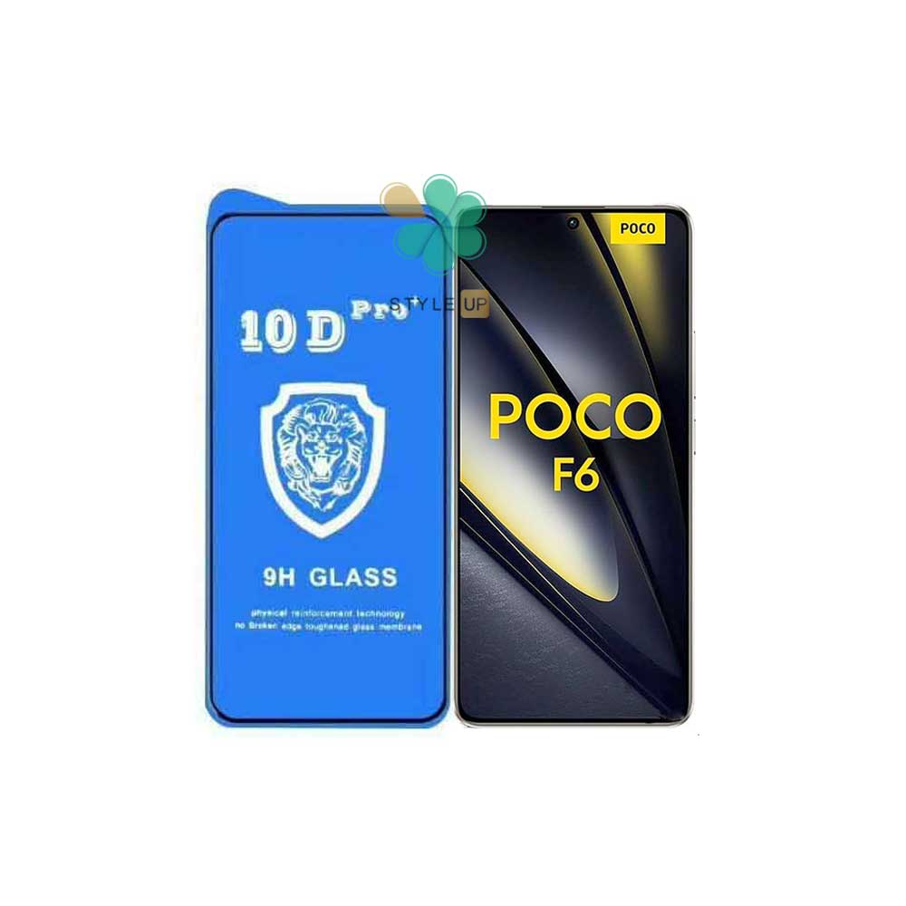 مشخصات و خرید گلس محافظ گوشی تمام صفحه 10D Pro مخصوص شیائومی Poco F6 - پوشش‌دهی کامل نمایشگر 